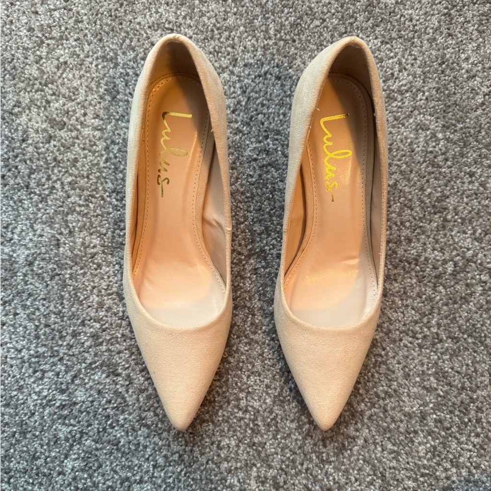 Soft Faux Suede Pointed Toe Pumps